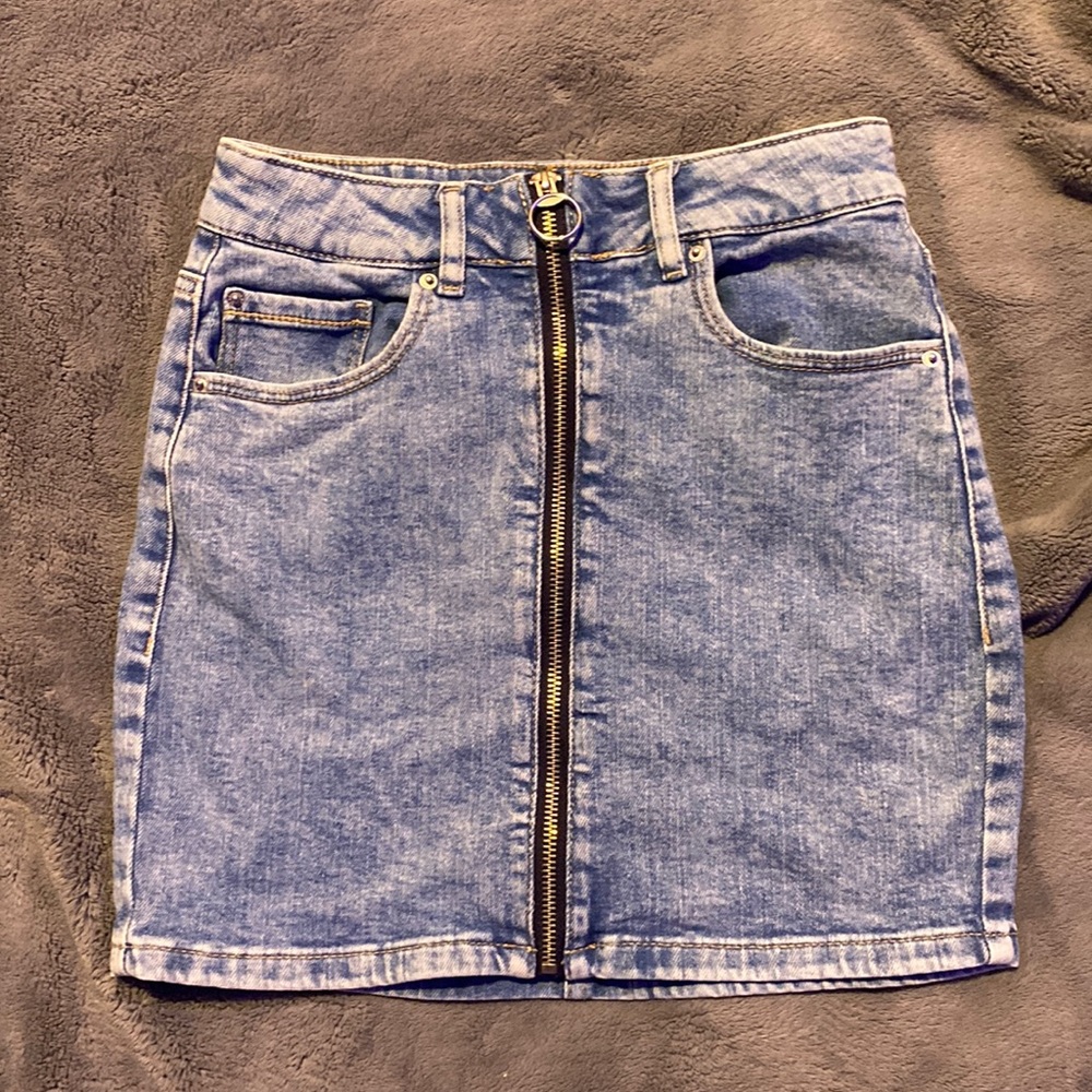 Garage jean skirt